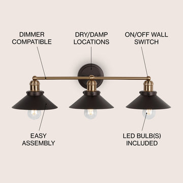 July Metal Shade Sconce